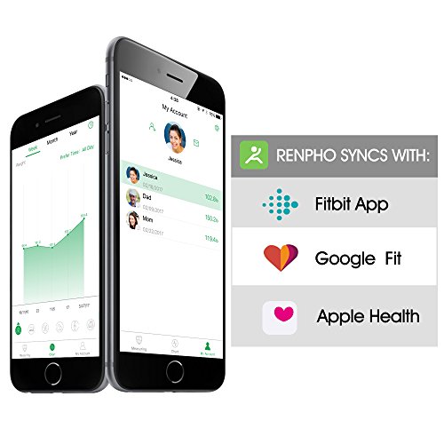 Bilancia Impedenziometrica RENPHO Bilancia Diagnostica Digitale Wireless per IOS e Android,Bluetooth Bilancia Digitale da Bagno, Grasso Corporeo Bilancia, Bilancia Pesa Persona Digitale,Massa Grassa - 3