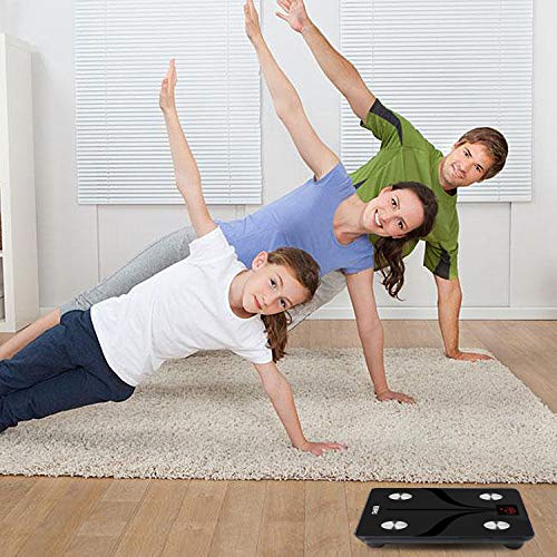 RENPHO Smart Scale Bilancia Smart Bluetooth Digitale con App IOS & Android, USB Ricaricabile Controllo Wireless della composizione corporea con indicazione di, Peso corporeo,% Grasso Corporeo, BMI - 6