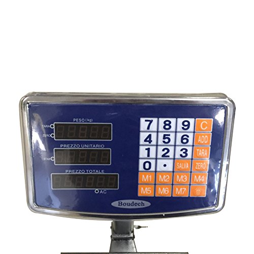 BILANCIA DIGITALE 300 KG A PIATTAFORMA ELETTRONICA DISPLAY LCD RETROILLUMINATO DIGITALE INDUSTRIALE PIEGHEVOLE *BILANCIATCS300K* - 3
