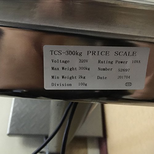 BILANCIA DIGITALE 300 KG A PIATTAFORMA ELETTRONICA DISPLAY LCD RETROILLUMINATO DIGITALE INDUSTRIALE PIEGHEVOLE *BILANCIATCS300K* - 8