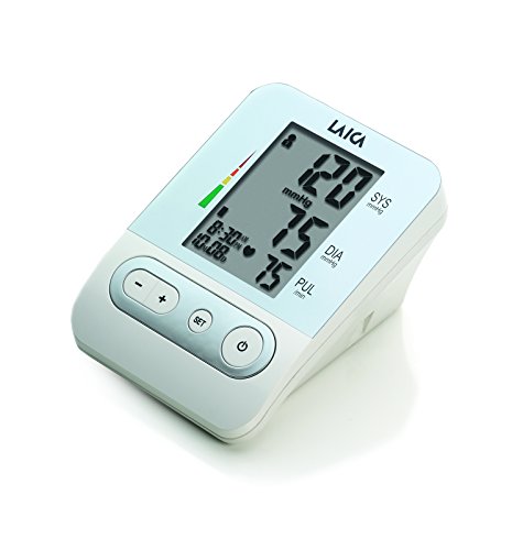 Laica BM2301 Misuratore di Pressione Sanguigna da Braccio Automatico, 120 Memorie Totali, Bianco/Silver - 3
