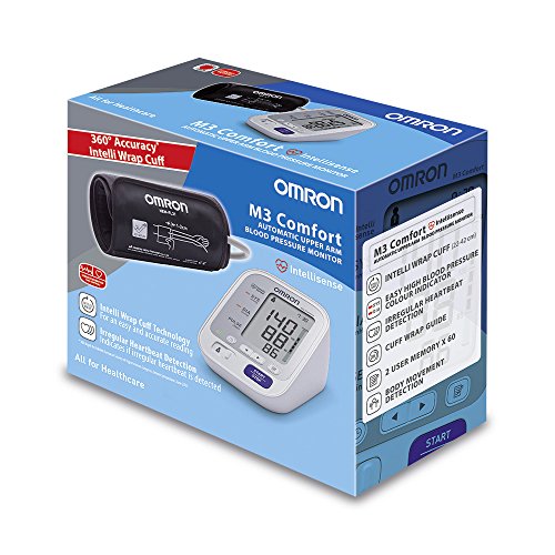 OMRON M3 Comfort Misuratore di Pressione da Braccio Digitale con Tecnologia Intelli Wrap Cuff per una Misurazione Precisa in Qualsiasi Punto del Braccio - 4