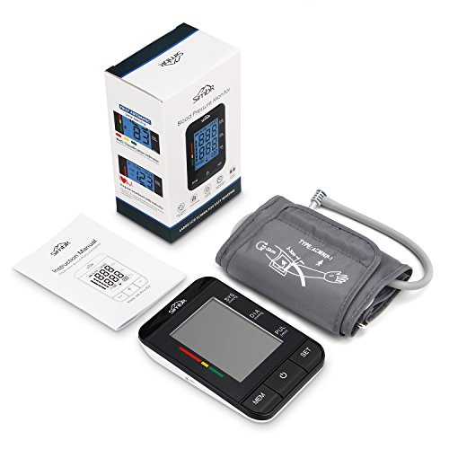 Misuratore di Pressione,SIMBR Sfigmomanometro da Braccio Schermo Retroilluminazione Memoria (2 × 90) Certificato CE FDA ROHS Ricarica Batteria o USB - 8
