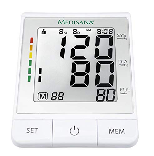Medisana BU 530 Misuratore della Pressione Sanguigna da Braccio con Applicazione,con Indicatore Dell’aritmia, con Scala Colori a Semaforo Oms, per Misurazioni Precise della Pressione Arteriosa – 51174 - 3