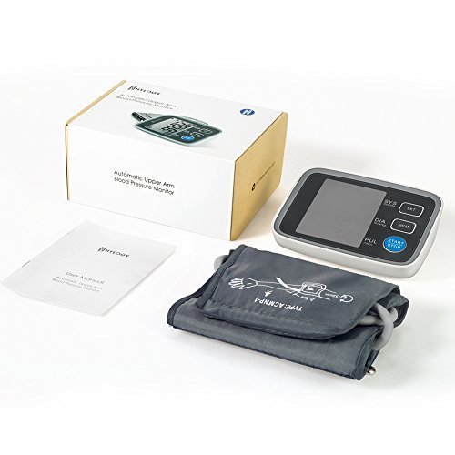 HYLOGY Misuratore Pressione da Braccio Digitale, Sfigmomanometro da Braccio Pressione Arteriosa, Grande Schermo LCD, 2 * 90 Posizioni di Memoria (grigio) (GRIGIO) - 9