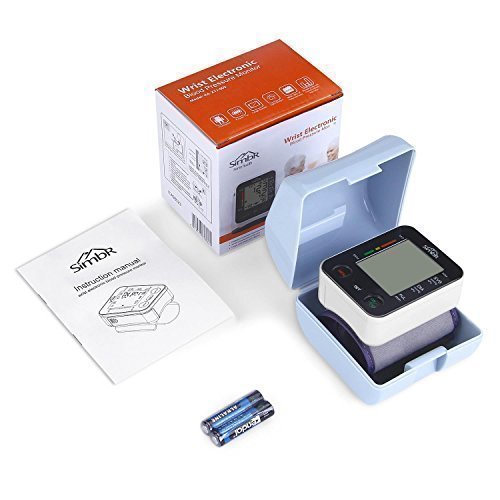SIMBR Misuratore di Pressione da Polso Digitale per Uso Domestico Completamente Automatico e Precisione,Monitor della Pressione Arteriosa con 180 Memorie per 2 Utenti, Portatile,Certifica CE/ROHS/FDA - 7