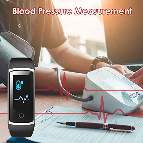 CHEREEKI Fitness Tracker, Orologio Fitness Braccialetto Pressione Sanguigna Cardiofrequenzimetro da Polso Impermeabile IP68 Smartwatch Contapassi Calorie Corsa Sport Watch - 3