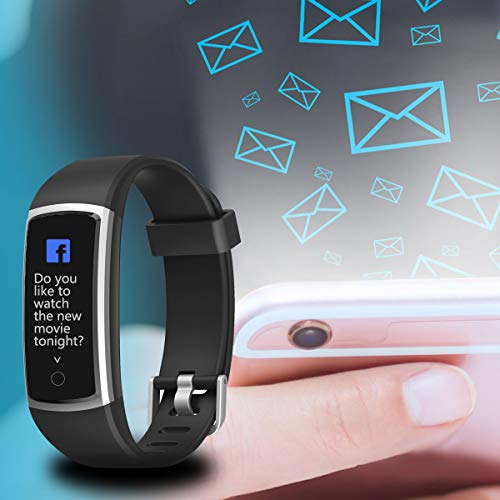 CHEREEKI Fitness Tracker, Orologio Fitness Braccialetto Pressione Sanguigna Cardiofrequenzimetro da Polso Impermeabile IP68 Smartwatch Contapassi Calorie Corsa Sport Watch - 6