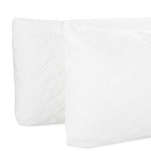 Pillow Lovers Cuscino Sandwich | Doppia Confezione | 90% Imbottitura in Memory Foam | Federa in Tencel | Ipoallergenico | Ottima igiene | Made in Europa | 40 x 80 - 7