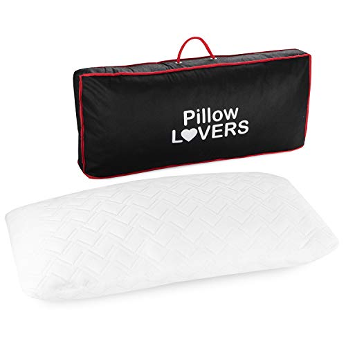 Pillow Lovers Cuscino Sandwich | Doppia Confezione | 90% Imbottitura in Memory Foam | Federa in Tencel | Ipoallergenico | Ottima igiene | Made in Europa | 40 x 80 - 8