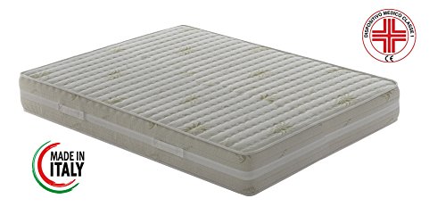 Materasso Memory Matrimoniale modello Top Air misura 160×190 Alto 25 cm con Dispositivo medico classe 1 detraibile con 7 zone differenziate e Rivestimento Aloe Vera con guanciali TULIP MED in omaggio - 3