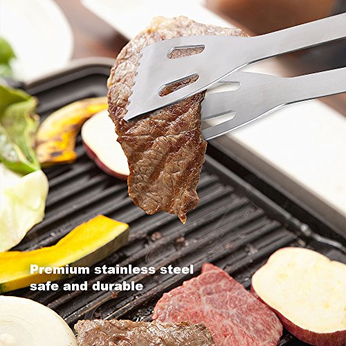 SunJas Set di Attrezzi per Barbecue per Barbecue in Acciaio Inossidabile da 24 Pezzi con Confezione Regalo – Set di Accessori per Barbecue di Cottura per Barbecue all’Aperto in Alluminio - 6