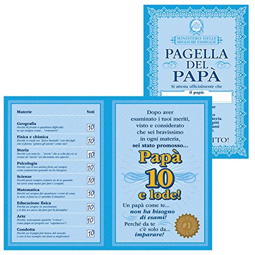 Pagella della papà. - 2