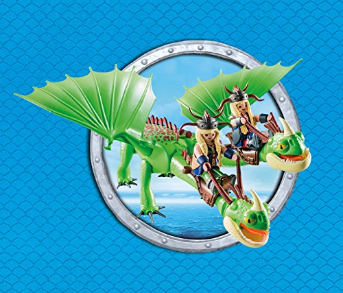 Playmobil 9458  – Dragons – Testabruta E Testaditufo Con Vomito E Rutto - 7