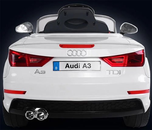 Babycar Auto Elettrica Audi A3 S Line Bianca 12 volt con telecomando e ammortizzatori reali per Bambini - 2
