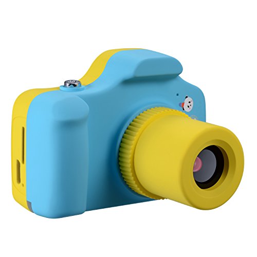 Samoleus Macchina Fotografica per Bambini, Mini Fotocamera Digitale Portatile, Digital Camera Kids Videocamera HD 1080P / 5MP / LCD da 1.5 Pollici / con Scheda SD da 8 GB (Blu) - 2