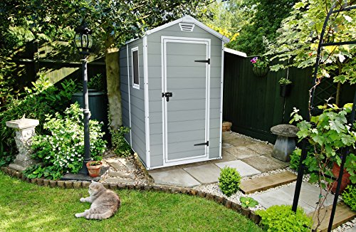 Keter Manor 46S Casetta, Grigio, 130x192x198 cm - 4