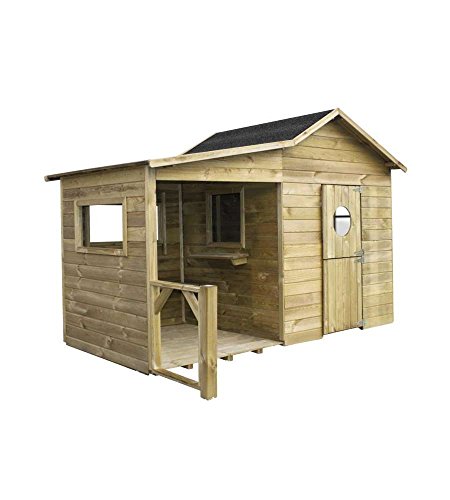 Generico Casetta in legno da giardino (ELA – 240 x 125 x 173H) - 2