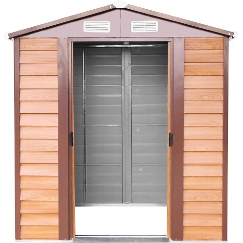 ITALFROM Box Casetta Casette Rimessa Ripostiglio Garage Auto per Giardino Lamiera Zincata – Misura cm 152x193x203h - 2