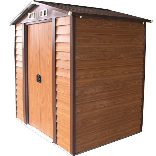 ITALFROM Box Casetta Casette Rimessa Ripostiglio Garage Auto per Giardino Lamiera Zincata – Misura cm 152x193x203h - 5