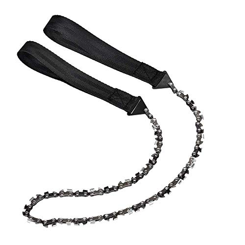 Amasawa Motosega a Mano, Pocket Chainsaw Hand Chain Saw Sega a Mano con Sacchetto di Trasporto per Gli Attrezzi da Campeggio,Il Giardinaggio e Le Emergenze (24 Pollici) - 2
