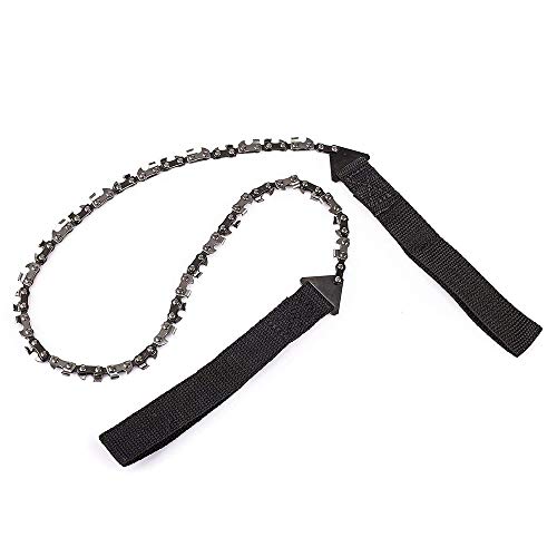 Amasawa Motosega a Mano, Pocket Chainsaw Hand Chain Saw Sega a Mano con Sacchetto di Trasporto per Gli Attrezzi da Campeggio,Il Giardinaggio e Le Emergenze (24 Pollici) - 3