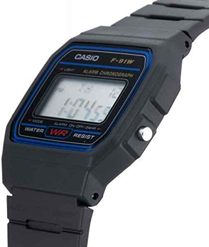 Casio Orologio Unisex Digitale con Cinturino in Resina F-91W-1YER - 4