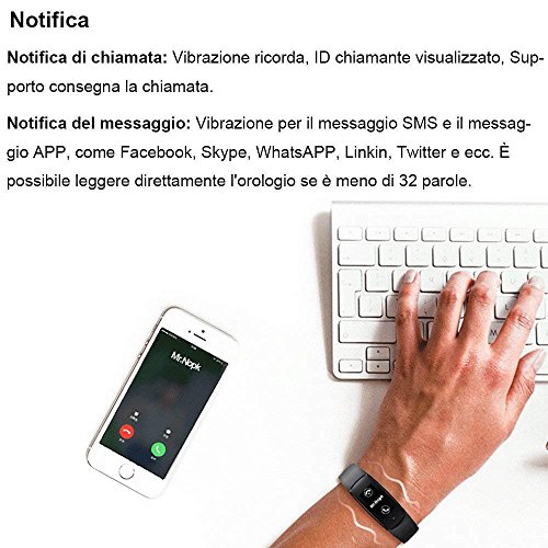 Willful Fitness Tracker Orologio Cardiofrequenzimetro da Polso Smartwatch Android iOS Smart Watch Donna Uomo Bambini Impermeabile IP67 Contapassi Cronometro per iPhone Samsung Xiaomi Huawei - 7