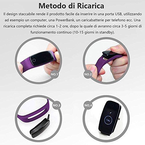 Willful Fitness Tracker Orologio Cardiofrequenzimetro da Polso Smartwatch Android iOS Smart Watch Donna Uomo Bambini Impermeabile IP67 Contapassi Cronometro per iPhone Samsung Xiaomi Huawei - 8