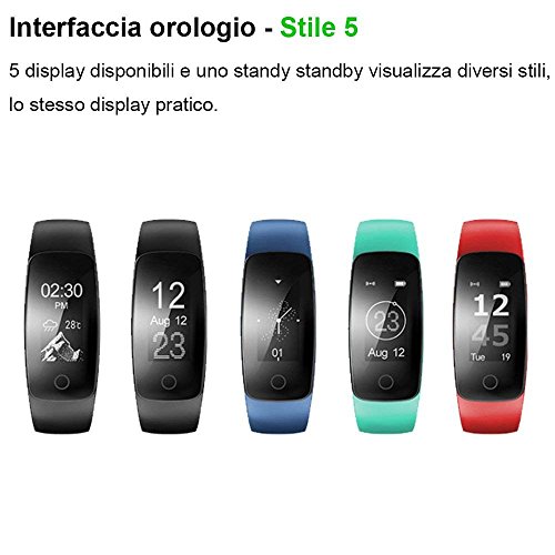 Willful Fitness Tracker Orologio Cardiofrequenzimetro da Polso Smartwatch Android iOS Smart Watch Donna Uomo Bambini Impermeabile IP67 Contapassi Cronometro per iPhone Samsung Xiaomi Huawei - 9