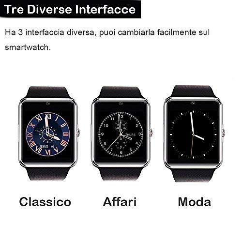 Willful Smartwatch Android iOS Smart Watch Telefono Touch con SIM Slot Notifiche per iPhone Samsung Hawei Xiaomi Orologio Braccialetto Fitness Activity Tracker Donna Uomo Bambini Contapassi Calorie - 8