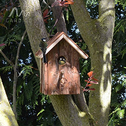 Gardigo – Nido per Uccelli; Casetta, Nido per Uccellini, Uccelli Selvatici in Legno, da esterno; Decorazione Giardino, Terrazza o Balcone - 8