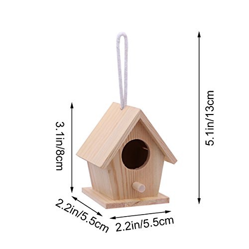 SUPVOX Nido per Uccelli Legno da Appendere 4 Pezzi - 2