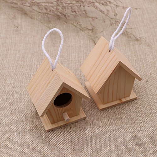 SUPVOX Nido per Uccelli Legno da Appendere 4 Pezzi - 5
