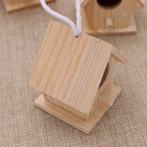 SUPVOX Nido per Uccelli Legno da Appendere 4 Pezzi - 6