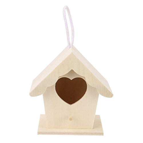 Winkey casetta e Nido per Uccellini, casetta per Uccelli in Legno da Esterno, casetta per Uccelli, Nido, Regalo Ideale per Gli Appassionati di Uccello, Birthday - 2