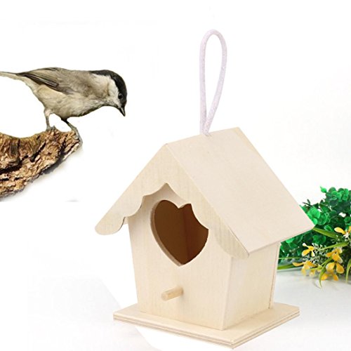 Winkey casetta e Nido per Uccellini, casetta per Uccelli in Legno da Esterno, casetta per Uccelli, Nido, Regalo Ideale per Gli Appassionati di Uccello, Birthday - 6