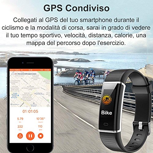 Willful Orologio Fitness Tracker Smartwatch Android iOS Cardiofrequenzimetro da Polso Smart Watch Uomo Donna Bambini Contapassi Calorie Corsa Sport Impermeabile IP68 per iPhone Samsung Xiaomi Huawei - 5