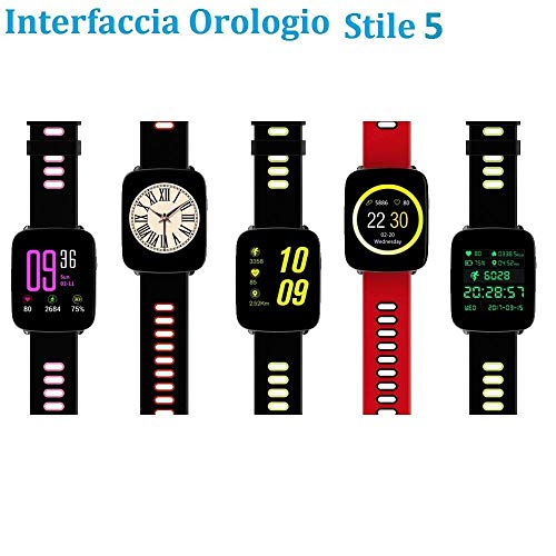 YAMAY Smartwatch Fitness Tracker Android iOS Impermeabile IP68 Uomo Donna Bambini Smart Watch Orologio Cardiofrequenzimetro da Polso Braccialetto Sport Contapassi Cronometro per iPhone Samsung Huawei - 6