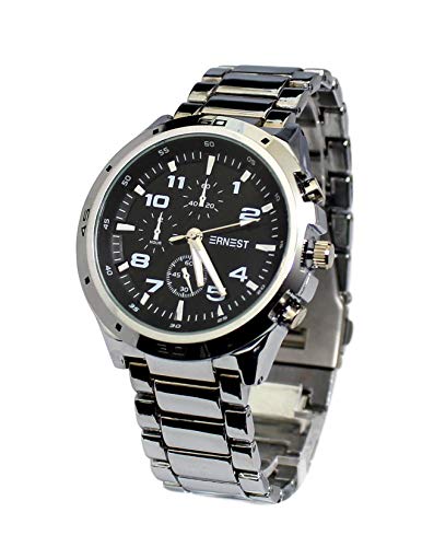 Cofanetto con Orologio da Uomo argento e cinturino in acciaio, confezione regalo per uomo - 2