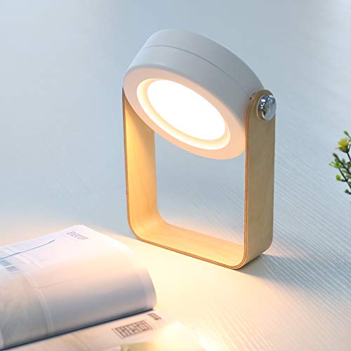 Lampada da Scrivania LED Comodino Tavolo Luce Notturna Lettura Tre Luminosità Regolabile Rotabile Touch Portatile MUBYTREE - 5