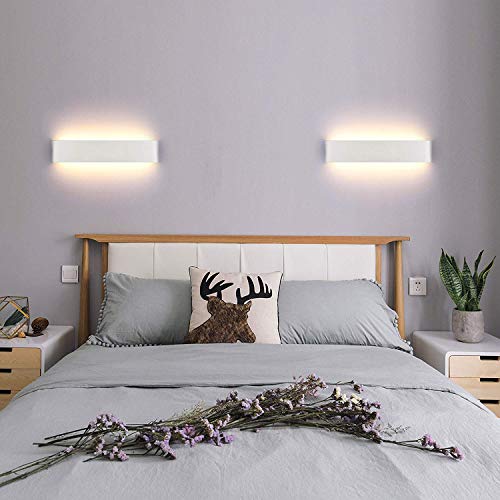 Yafido Applique da Parete Interno Moderno 20W LED Lampada Bianco Caldo 2700K AC 220V Acrilico per Camera da Letto Soggiorno Corridoio Bagno Scale 60cm - 5