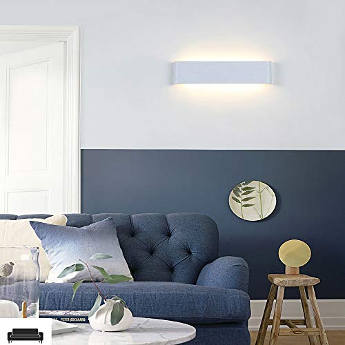 Yafido Applique da Parete Interno Moderno 20W LED Lampada Bianco Caldo 2700K AC 220V Acrilico per Camera da Letto Soggiorno Corridoio Bagno Scale 60cm - 10