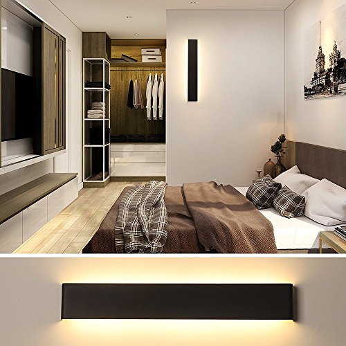 JAYMP Lampada da Parete Applique da Parete Interno Moderno Lampada da Parete Interna da 24W Lampada da Parete a LED Luce Bianca Calda Struttura in Metallo - 3