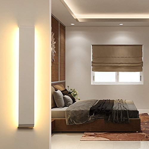 JAYMP Lampada da Parete Applique da Parete Interno Moderno Lampada da Parete Interna da 24W Lampada da Parete a LED Luce Bianca Calda Struttura in Metallo - 4