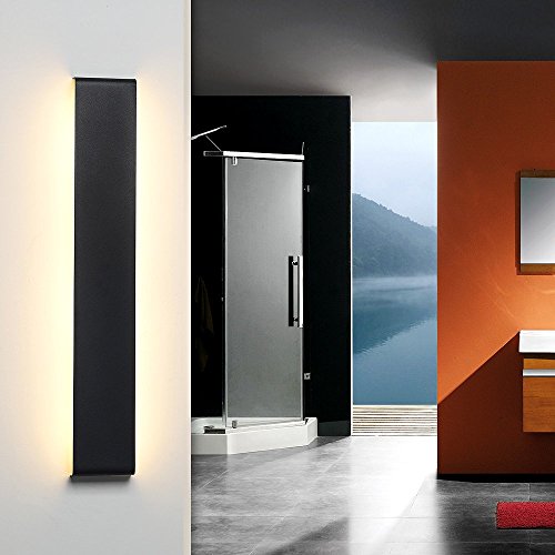 JAYMP Lampada da Parete Applique da Parete Interno Moderno Lampada da Parete Interna da 24W Lampada da Parete a LED Luce Bianca Calda Struttura in Metallo - 5