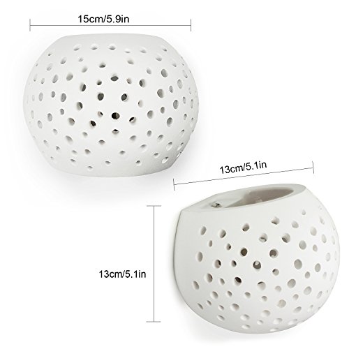 LED applique Lampada da Parete contemporanee con 5W LED Illuminazione A PareteTipo di protezione G9 Protezione ambientale del gesso Lampade a parete Bianco caldo - 9