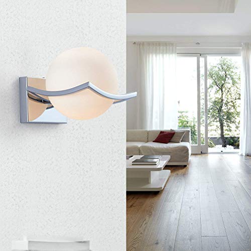 DAXGD LED Luci sfera di vetro Lampade da parete per la casa, Applique da parete Interno per camera da letto, soggiorno, corridoio - 3