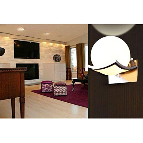DAXGD LED Luci sfera di vetro Lampade da parete per la casa, Applique da parete Interno per camera da letto, soggiorno, corridoio - 8