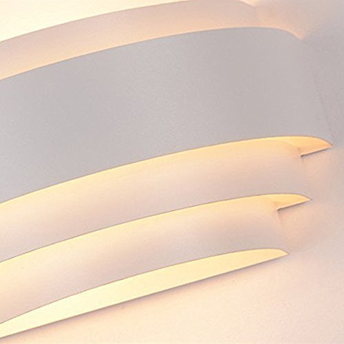 Glighone Applique da Parete Interni Lampada a Muro Applique LED Moderne in Metallo 5W per Decorazione Soggiorno Camera da Letto Bagno Colore Bianco Caldo - 3